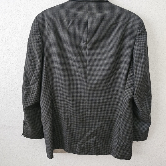 Nautica Men's Brown Elegant Formal Plaid Business occasion Blazer Jacket Size - Picture 6 of 16